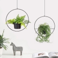 SET 2x suport suspendat pentru ghiveci de flori 25cm/30cm metal