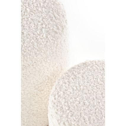 SET 2x taburet CANCUN d. 31/38 cm alb/maro