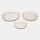 SET 2x tavă decorativă d. 27/33/37 cm auriu