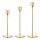 Set 3 sfeșnice aurii