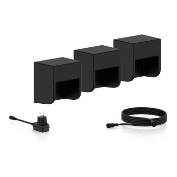 SET 3x aplică LED de exterior Philips GRITS LED/1,5W/24/230V IP44