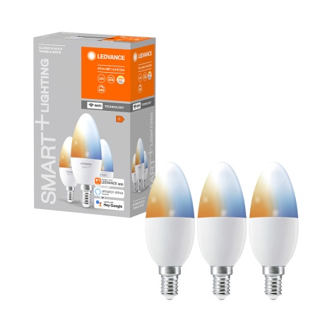 SET 3x Bec de iluminat cu LED SMART + E14/5W/230V 2700K-6500K Wi-Fi - Ledvance