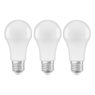 SET 3x bec LED A60 E27/10W/230V 2700K