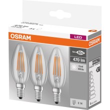 SET 3x Bec LED BASE B40 E14/4W/230V 4000K – Osram