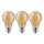 SET 3x bec LED Brilagi CLASIC AMBER A60 E27/9W/230V 2200K