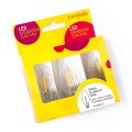 SET 3x bec LED de rezervă CONE E10/20V/0,1A transparent, fabricat în UE