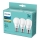 SET 3x bec LED E27/5,5W/230V 2700K Philips