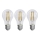 SET 3x bec LED FILAMENT A60 E27/3,8W/230V 2700K clasă energetică A