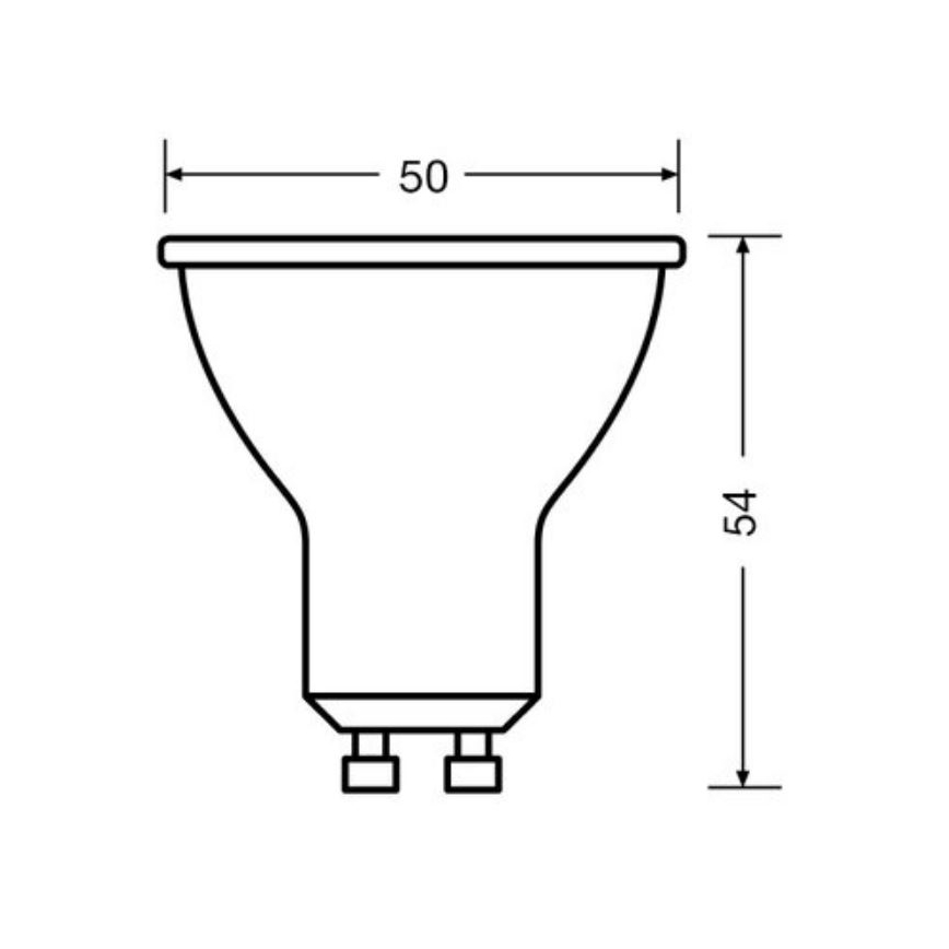 SET 3x bec LED Osram PAR16 GU10/6,9W/230V 4000K
