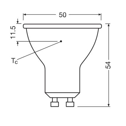 SET 3x bec LED Osram PAR16 GU10/6,9W/230V 6500K
