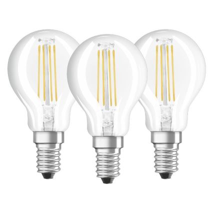 SET 3x Bec LED P40 E14/4W/230V 2700K - Osram