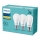 Set 3x bec LED Philips E27/9W/230V 2700K