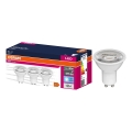 Set 3x Bec LED reflector PAR16 GU10/6,9W/230V 4000K 60° - Osram