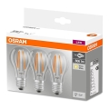 SET 3x Bec LED VINTAGE E27/7W/230V 2700K - Osram