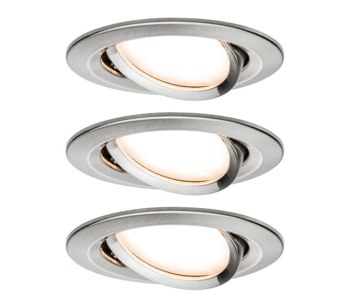 SET 3x corp de iluminat dimabil pentru baie LED/65W IP23 COLE 230V Paulmann 93483