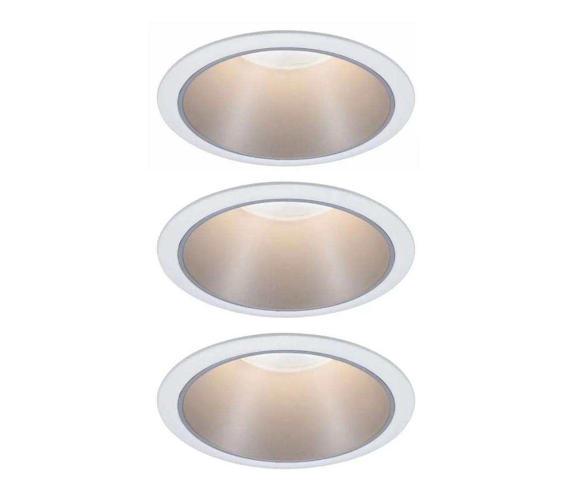 SET 3x corp de iluminat dimabil pentru baie LED/65W IP44 COLE 230V Paulmann 93410