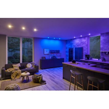 SET 3x corp de iluminat încastrat dimabil pentru baie Paulmann 93940 LED RGBW/2W IP23 230V