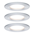 SET 3x corp de iluminat încastrat pentru baie LED/6W IP44 NOVA 230V Paulmann 93462