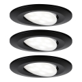 SET 3x corp de iluminat încastrat pentru baie LED/6W IP65 CALLA 230V Paulmann 99991
