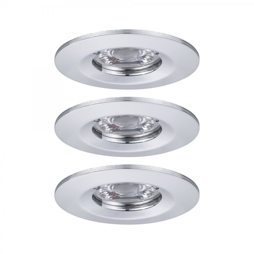 SET 3x corp de iluminat încastrat pentru baie Paulmann 94303 LED/4W IP44 COIN 230V