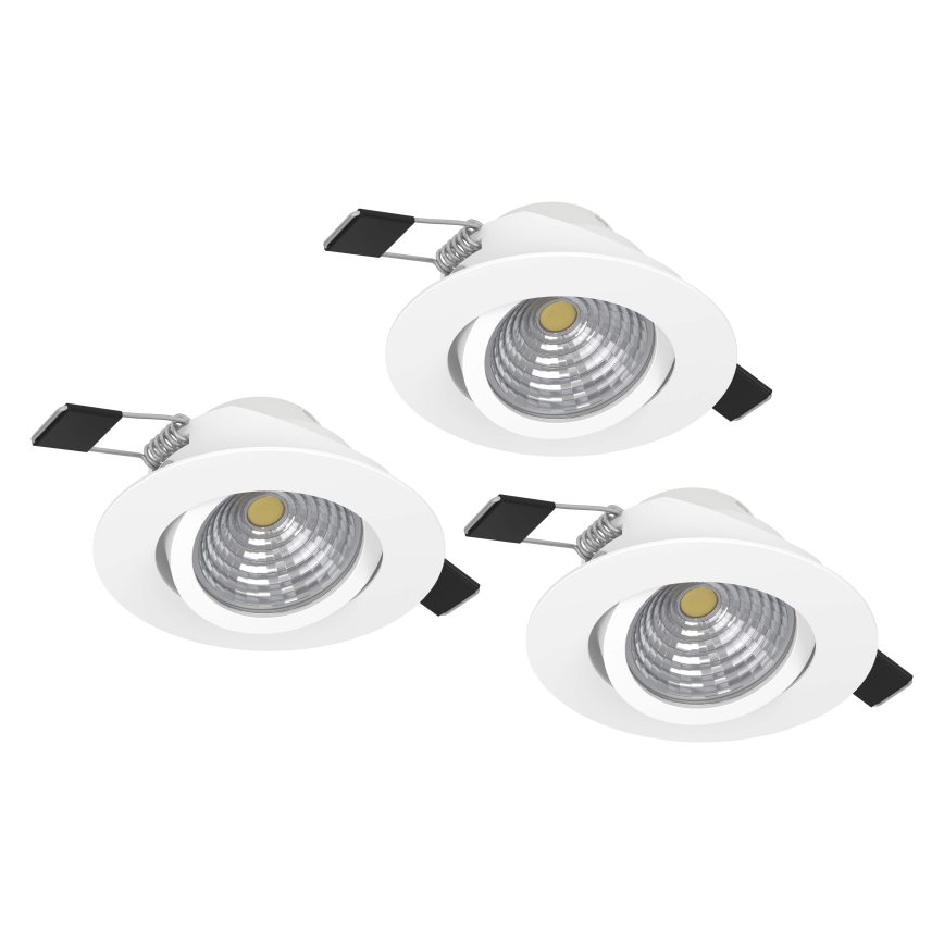 SET 3x corp de iluminat LED dimabil Eglo 3xLED/6W/230V alb