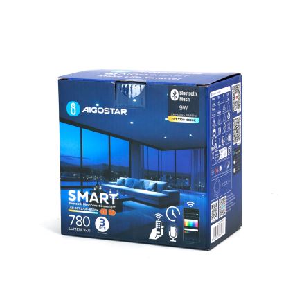 SET 3x corp de iluminat LED dimabil încastrat Aigostar MESH LED/9W/230V 2700K-6500K d. 14,5 cm