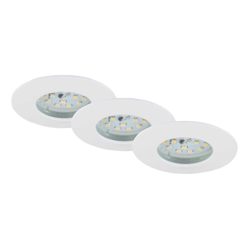 SET 3x corp de iluminat LED dimabil încastrat pentru baie Briloner 7231-036 LED/5,5W/230V IP44