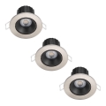 SET 3x corp de iluminat LED dimabil încastrat pentru baie Philips ABROSA LED/9W/230V IP44