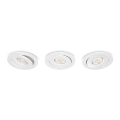 SET 3x corp de iluminat LED dimabil încastrat Philips LED/4,5W/230V