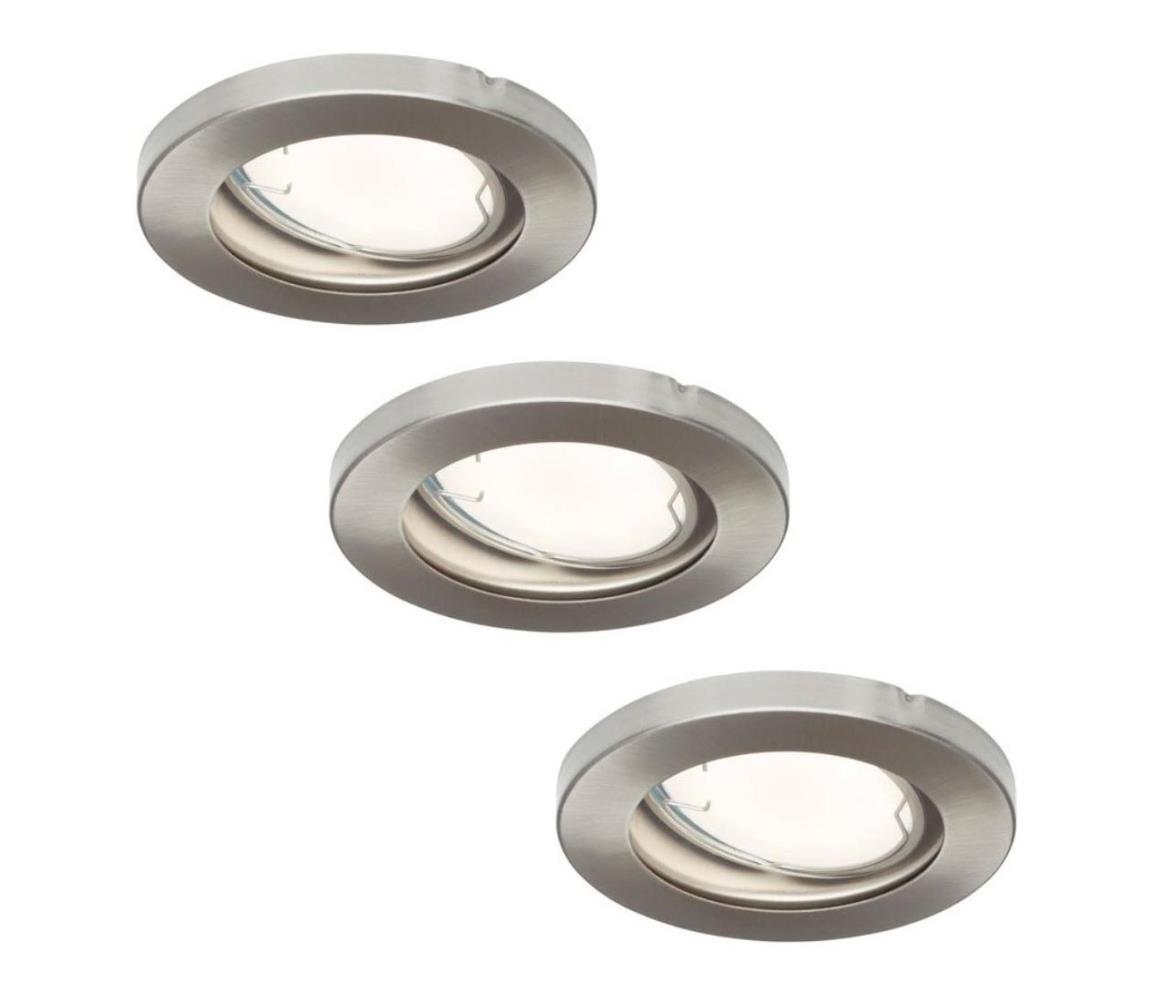 SET 3x corp de iluminat LED dimabil pentru baie 1xGU10/5W/230V IP44 Briloner 7180-032