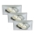 SET 3x corp de iluminat LED încastrat pentru baie ATTACH 1xLED/5W/230V IP23 Briloner 7210-039