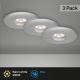 SET 3x corp de iluminat LED încastrat pentru baie Briloner 7240-039 LED/1,8W/230V IP44
