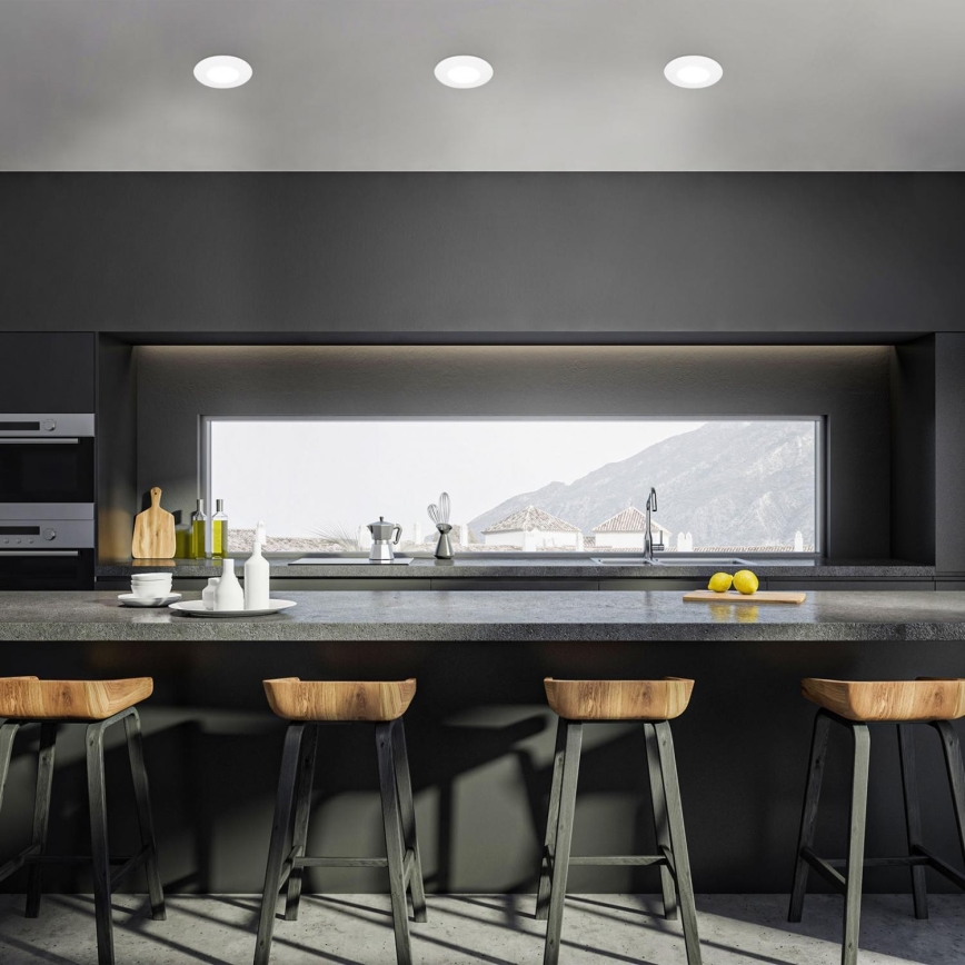 SET 3x corp de iluminat LED încastrat pentru baie Briloner 7598036 LED/4,9W/230V IP44 2700/4000/6500K alb