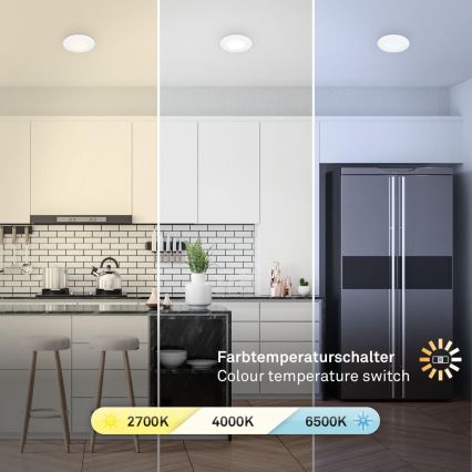 SET 3x corp de iluminat LED încastrat pentru baie Briloner 7598036 LED/4,9W/230V IP44 2700/4000/6500K alb