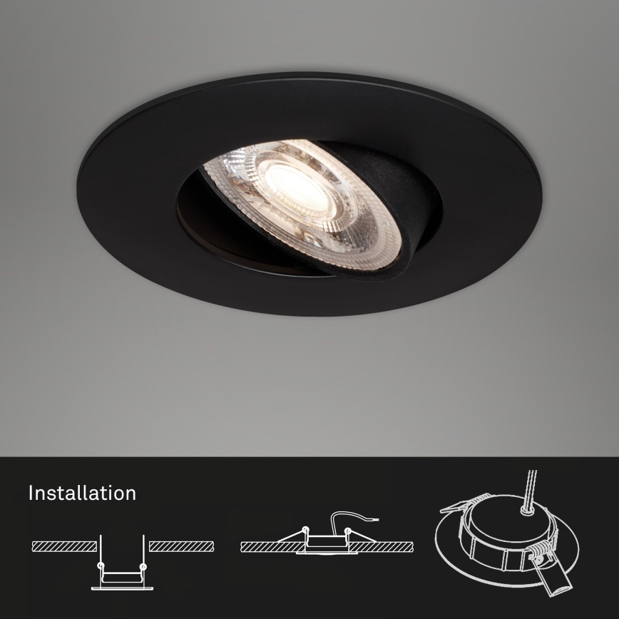 SET 3x corp de iluminat LED încastrat pentru baie LED/4,9W/230V IP44 Briloner