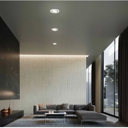 SET 3x corp de iluminat LED încastrat pentru baie 1xGU10/3W/230V IP23 argintiu Briloner 7221-039