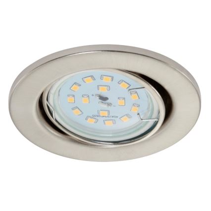 SET 3x Corp de iluminat LED pentru baie Briloner 7220-032 FIT 1xGU10/5W/230V nichel mat