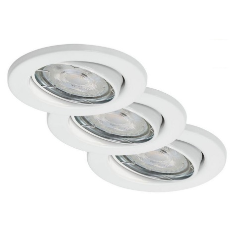 SET 3x corp de iluminat LED pentru baie dimabil 1xGU10/5W/230V IP23 Briloner 7148-036