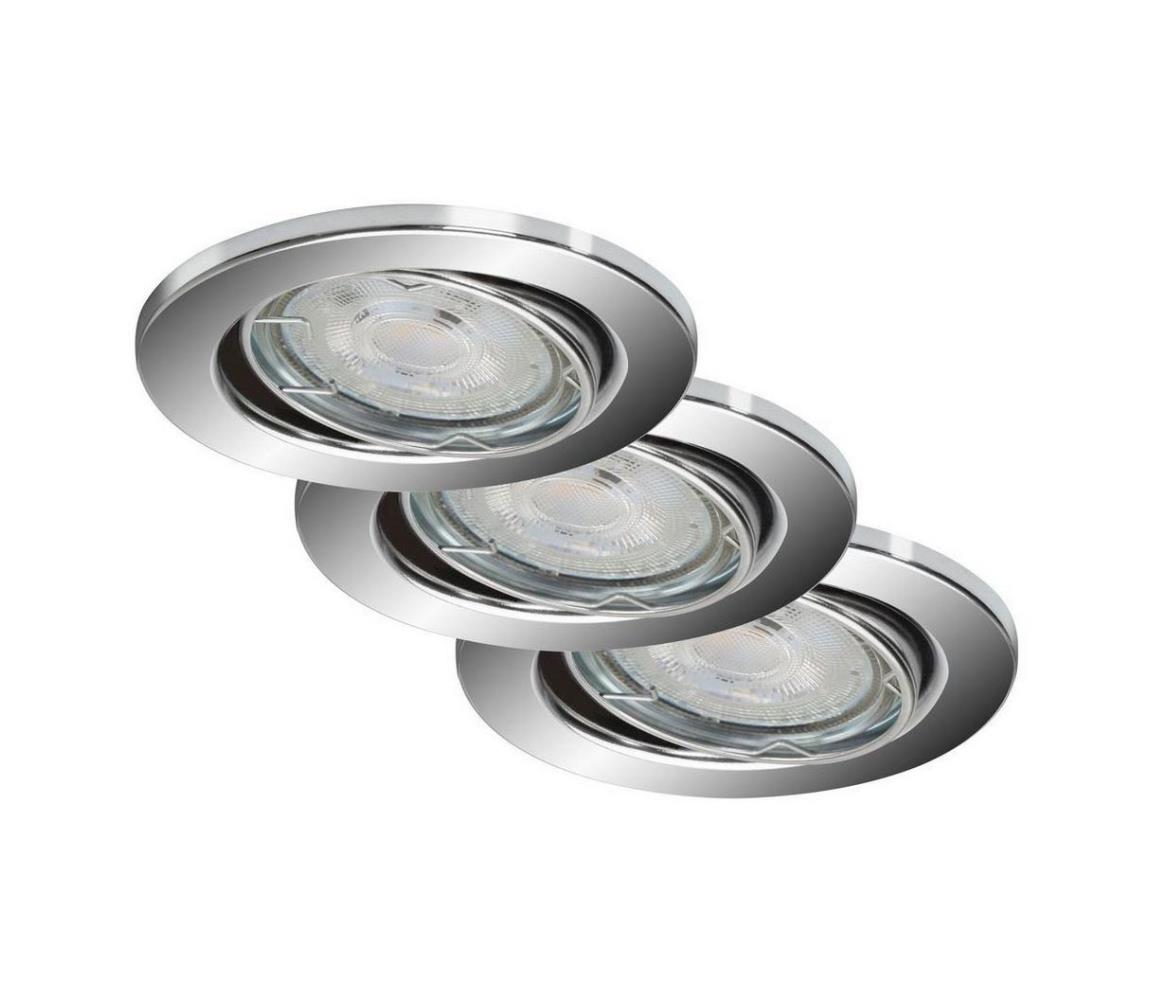 SET 3x corp de iluminat LED pentru baie dimabil 1xGU10/5W/230V IP23 Briloner 7149-038