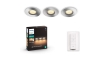SET 3x corp de iluminat LED pentru baie dimabil Hue ADORE 1xGU10/5W/230V IP44 Philips + telecomandă