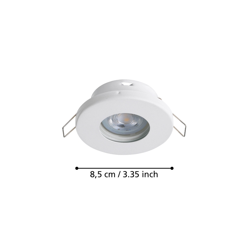 SET 3x corp de iluminat LED pentru baie Eglo 1xGU10/4W/230V IP44 alb