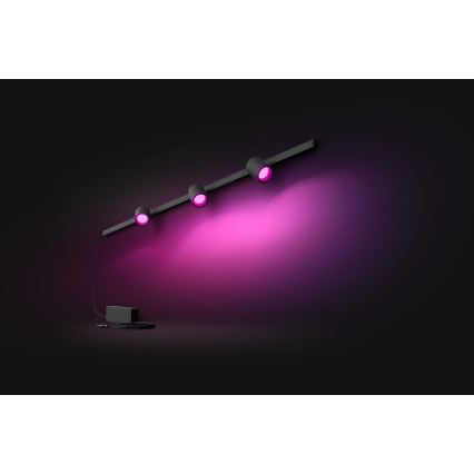 SET 3x corp de iluminat LED RGB dimabil pentru sistem pe șină Hue PERIFO LED RGB/15,6W/230V 2000-6500K Philips