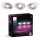 SET 3x corp de iluminat LED RGBW dimabil încastrat pentru baie Philips Hue XAMENTO 1xGU10/4,2W/230V IP44 2000-6500K
