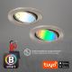 SET 3x corp de iluminat LED RGBW dimabil pentru baie 1xGU10/4,9W/230V 2700-6500K Wi-Fi Tuya IP23 Brilo + telecomandă