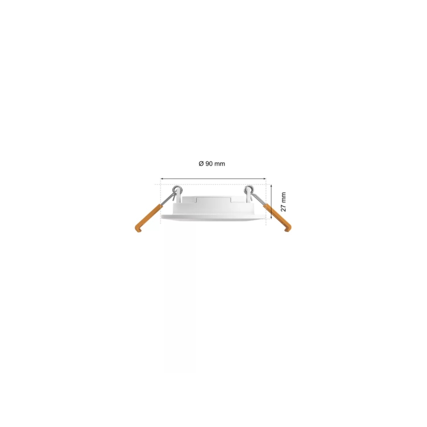 SET 3x corp de iluminat LED RGBW dimabil încastrat pentru baie Philips Hue SLIM LED/8,3W/230V IP44 2000-6500K