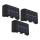 SET 3x corp de iluminat LED solar LED/0,8W/3V 6500K IP44 Globo