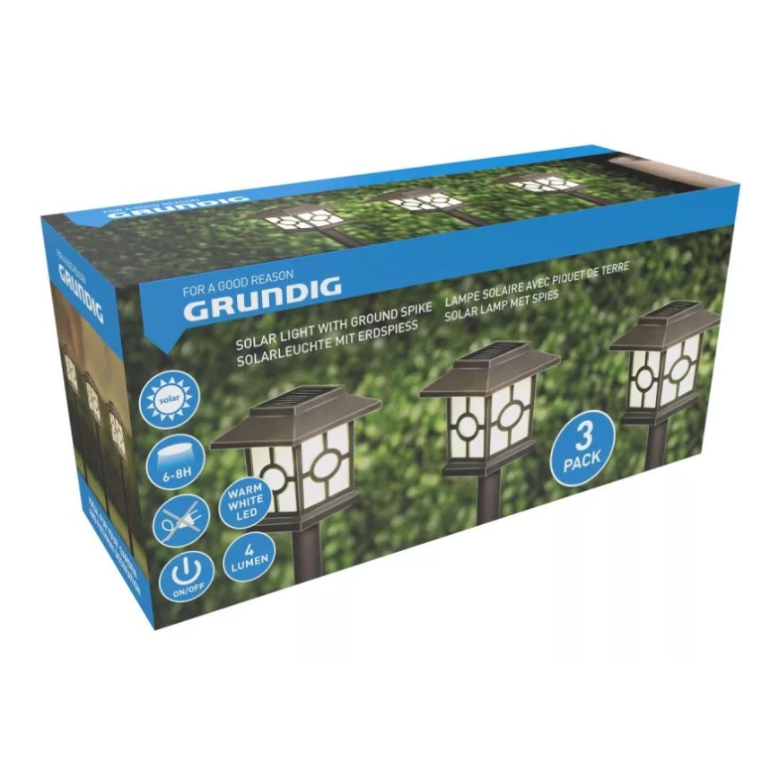 SET 3x corp de iluminat LED solar LED/1,2V