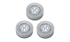 SET 3x corp de iluminat LED tactil de orientare 1xLED/2W/4,5V argintiu