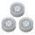 SET 3x corp de iluminat LED tactil de orientare 1xLED/2W/4,5V argintiu