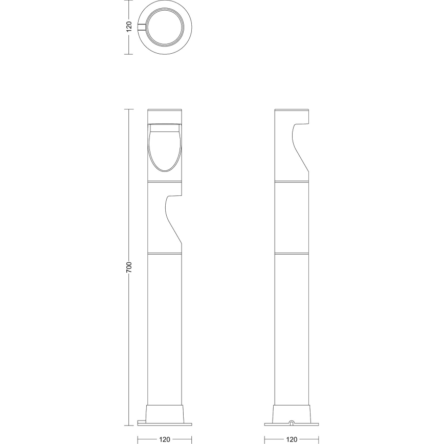SET 3x lampă LED de exterior Philips GARDENLINK DESI LED/1,5W/230V 2700K IP44